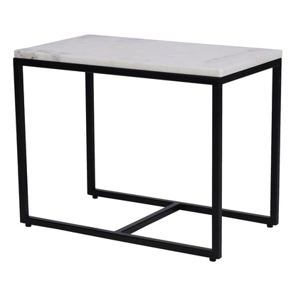 Arina Marble Nesting Coffee Table in Black Finish - Furnishka 