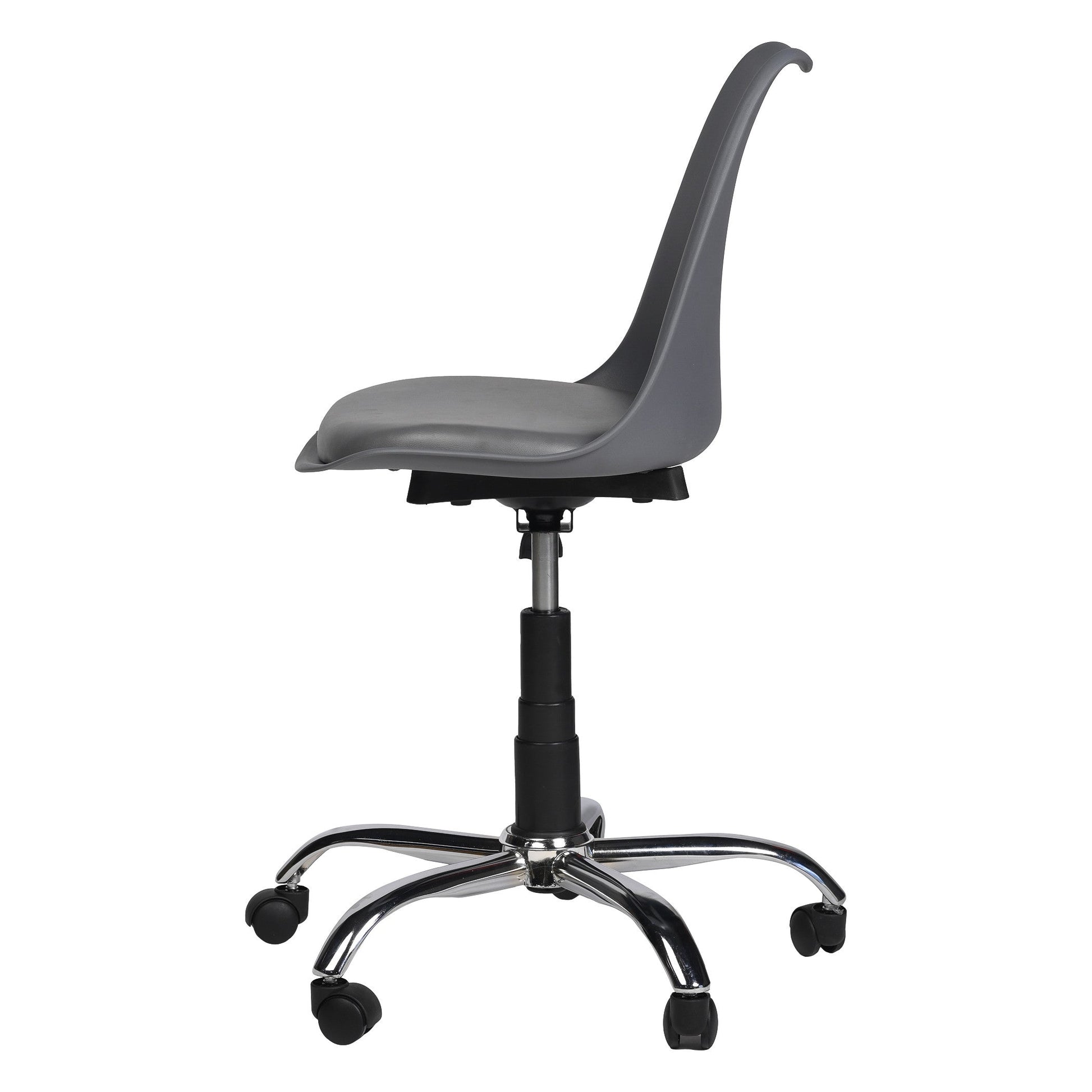 Spark Luxury Medium Back Office Chair In Grey Colour - Furnishka 