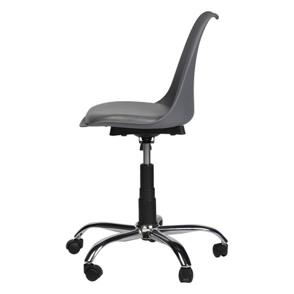 Spark Luxury Medium Back Office Chair In Grey Colour - Furnishka 