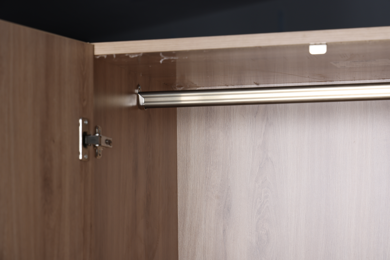 Ataria 2 Door Wardrobe - Oak Finish - Furnishka 