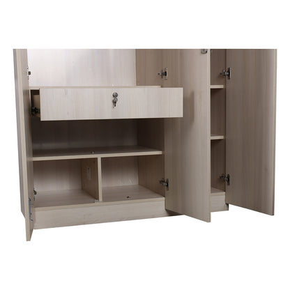 Zeta 3 Door Wardrobe - Ash Finish - Furnishka 