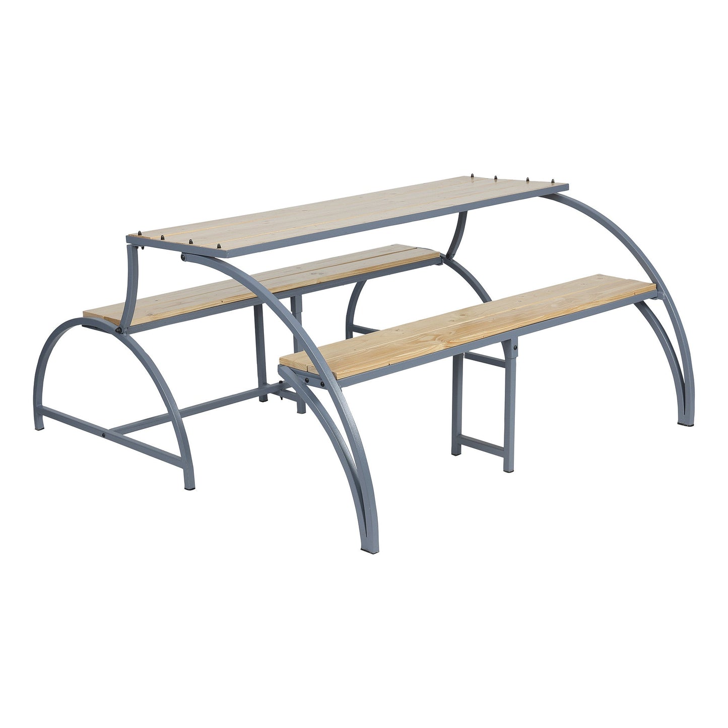 GARDEN FLIP TABLE 3+3 Seater - Furnishka 