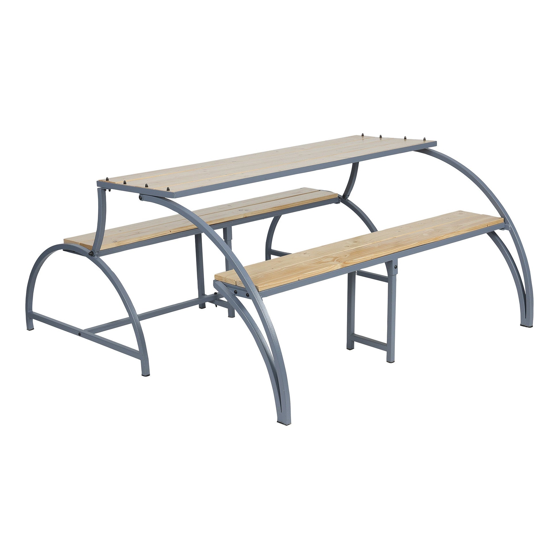 GARDEN FLIP TABLE 3+3 Seater - Furnishka 