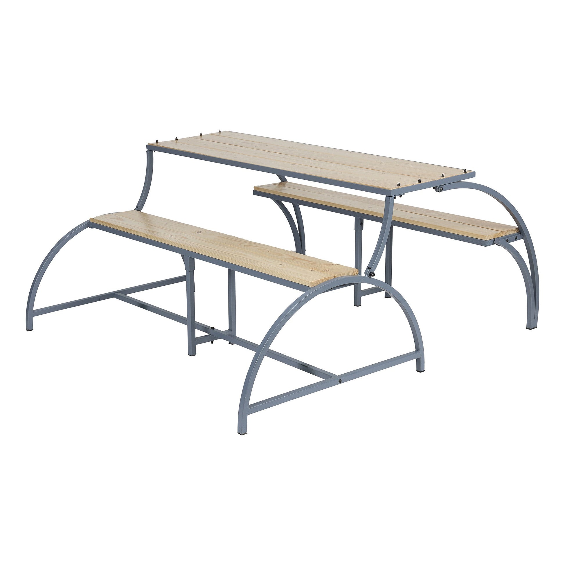 GARDEN FLIP TABLE 3+3 Seater - Furnishka 