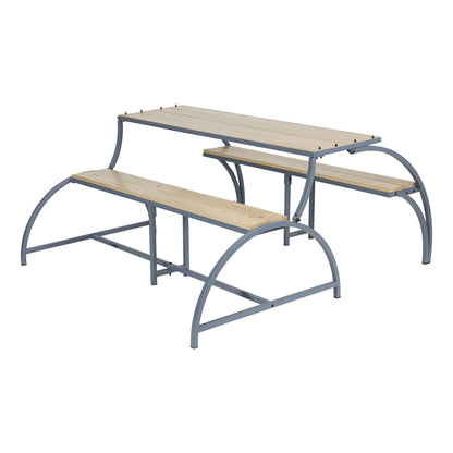 GARDEN FLIP TABLE 3+3 Seater - Furnishka 