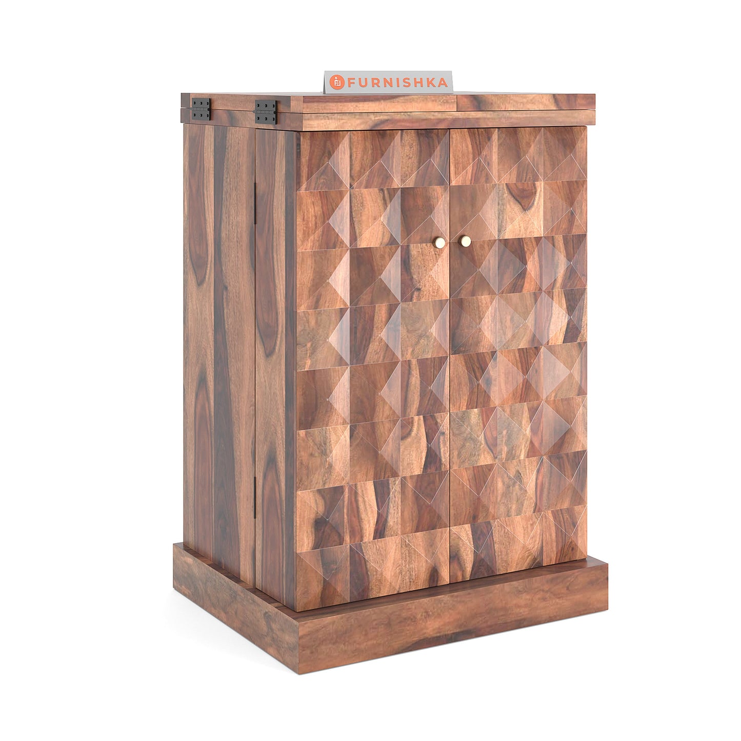 Lima Sheesham Bar Cabinet - Furnishka 