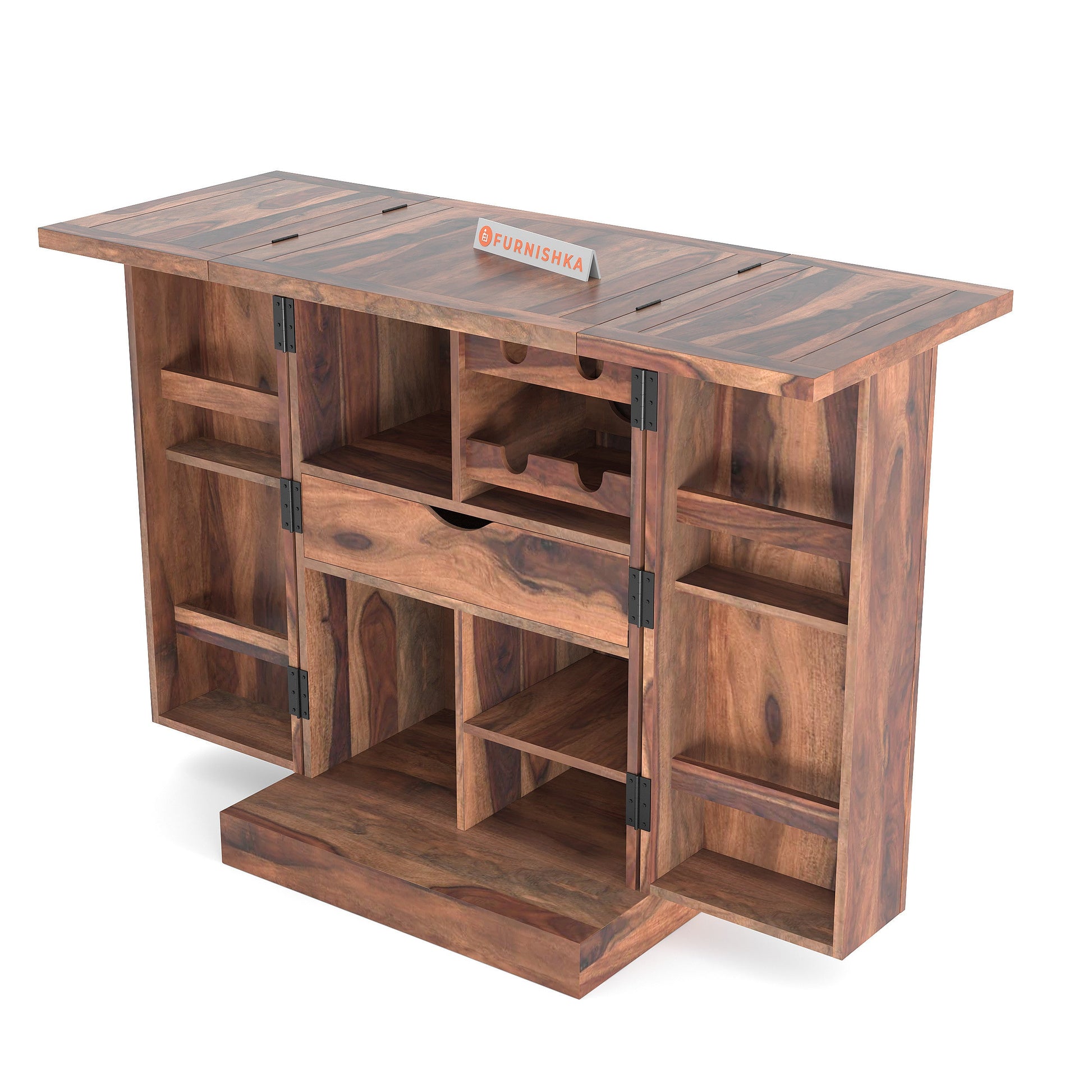 Lima Sheesham Bar Cabinet - Furnishka 