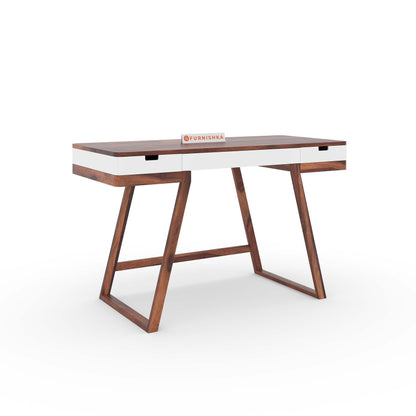 Truett Study Table With Two Drawer - Furnishka 