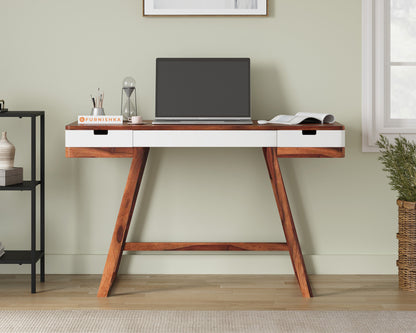 Truett Study Table With Two Drawer - Furnishka 