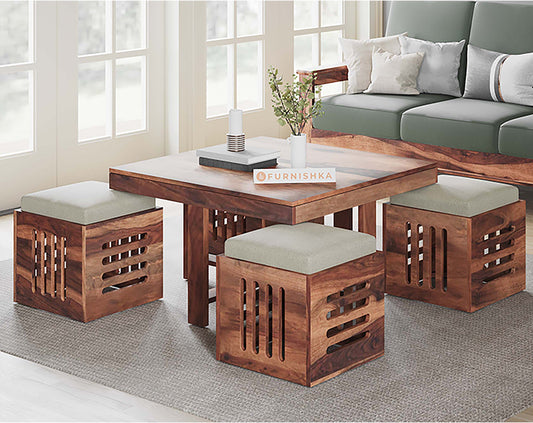 Kiara Sheesham Coffee Table - Furnishka 