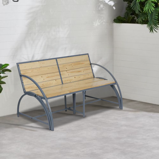 GARDEN FLIP TABLE 3+3 Seater - Furnishka 