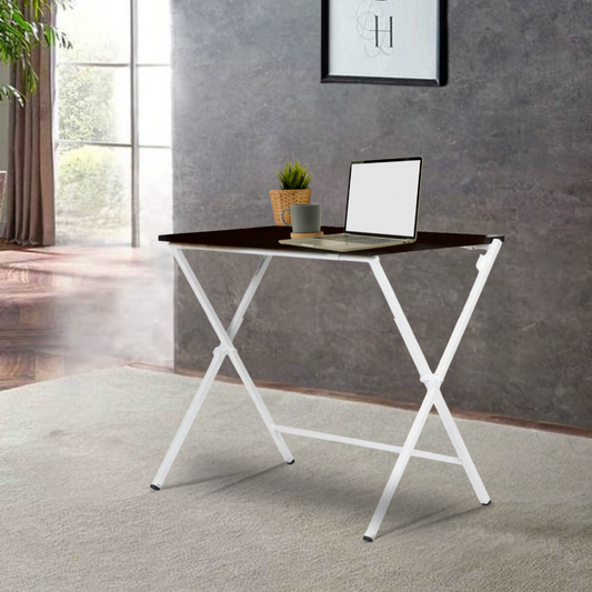 Agura Laptop Table / Brown - White - Furnishka 