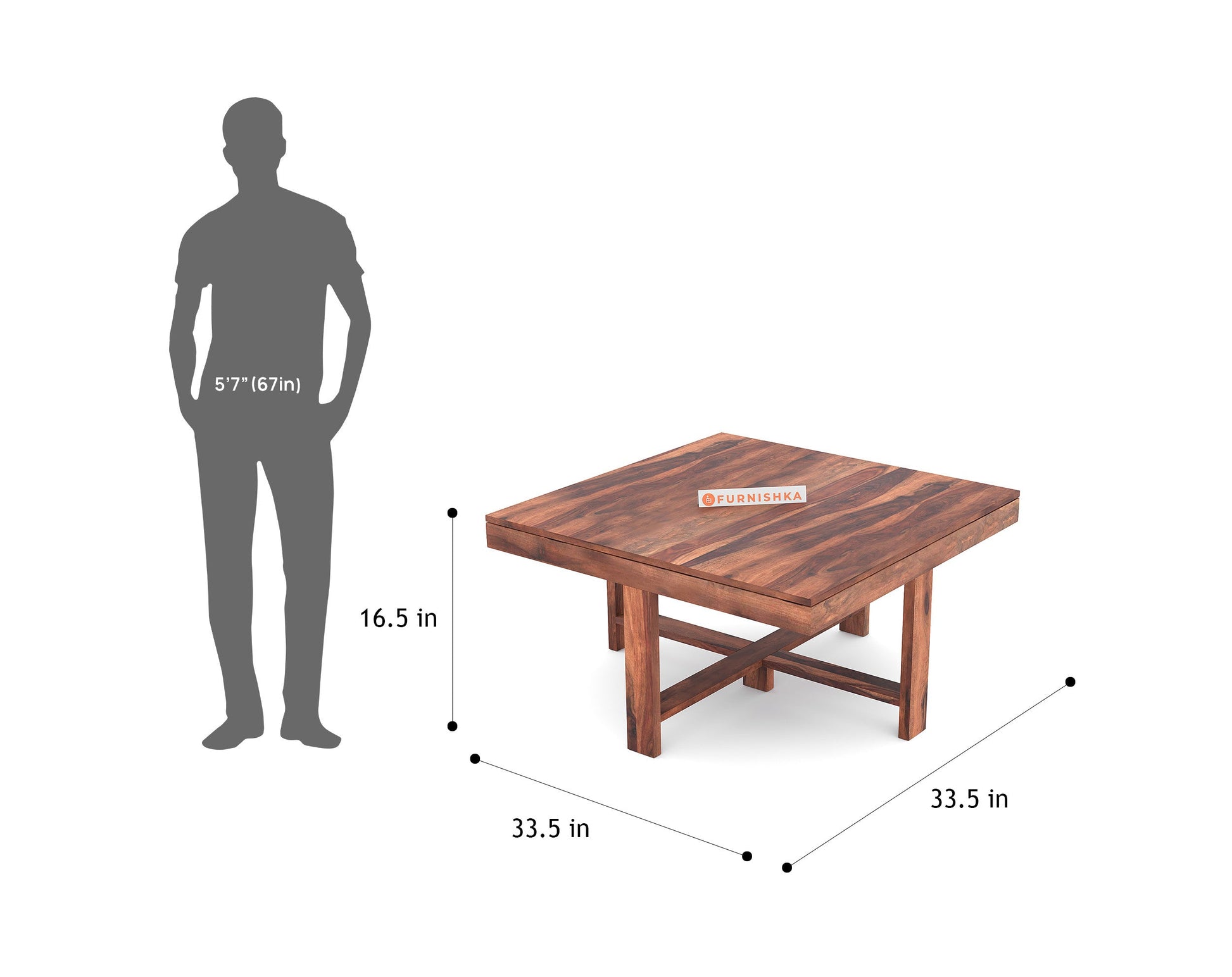 Kiara Sheesham Coffee Table - Furnishka 