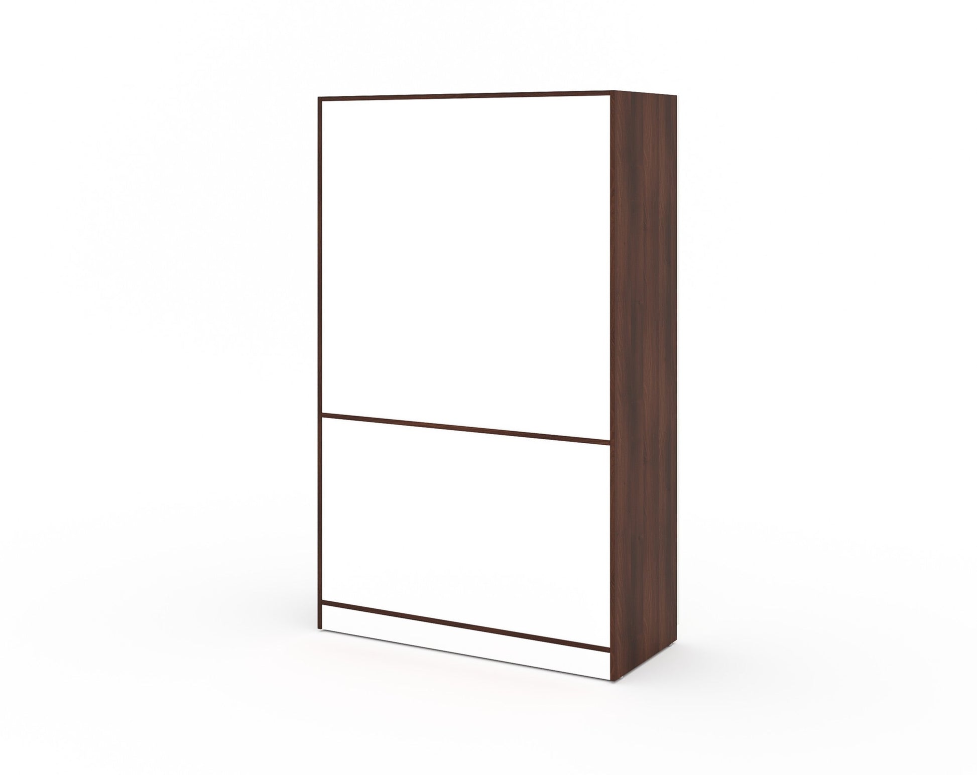 Yashto 3 Door Wardrobe - Cream & Walnut Finish - Furnishka 