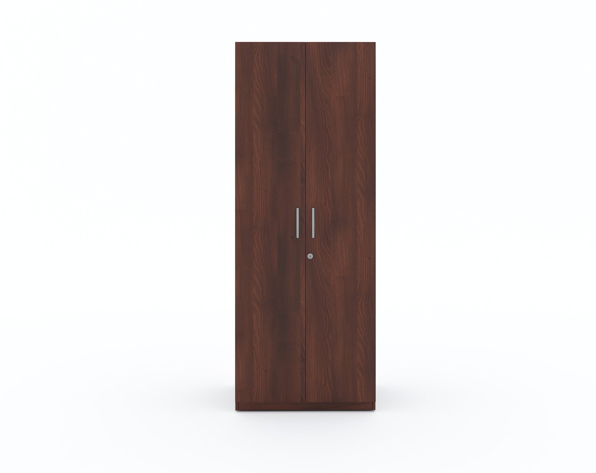 Zeta 2 Door Wardrobe - Walnut Finish - Furnishka 