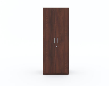 Zeta 2 Door Wardrobe - Walnut Finish - Furnishka 