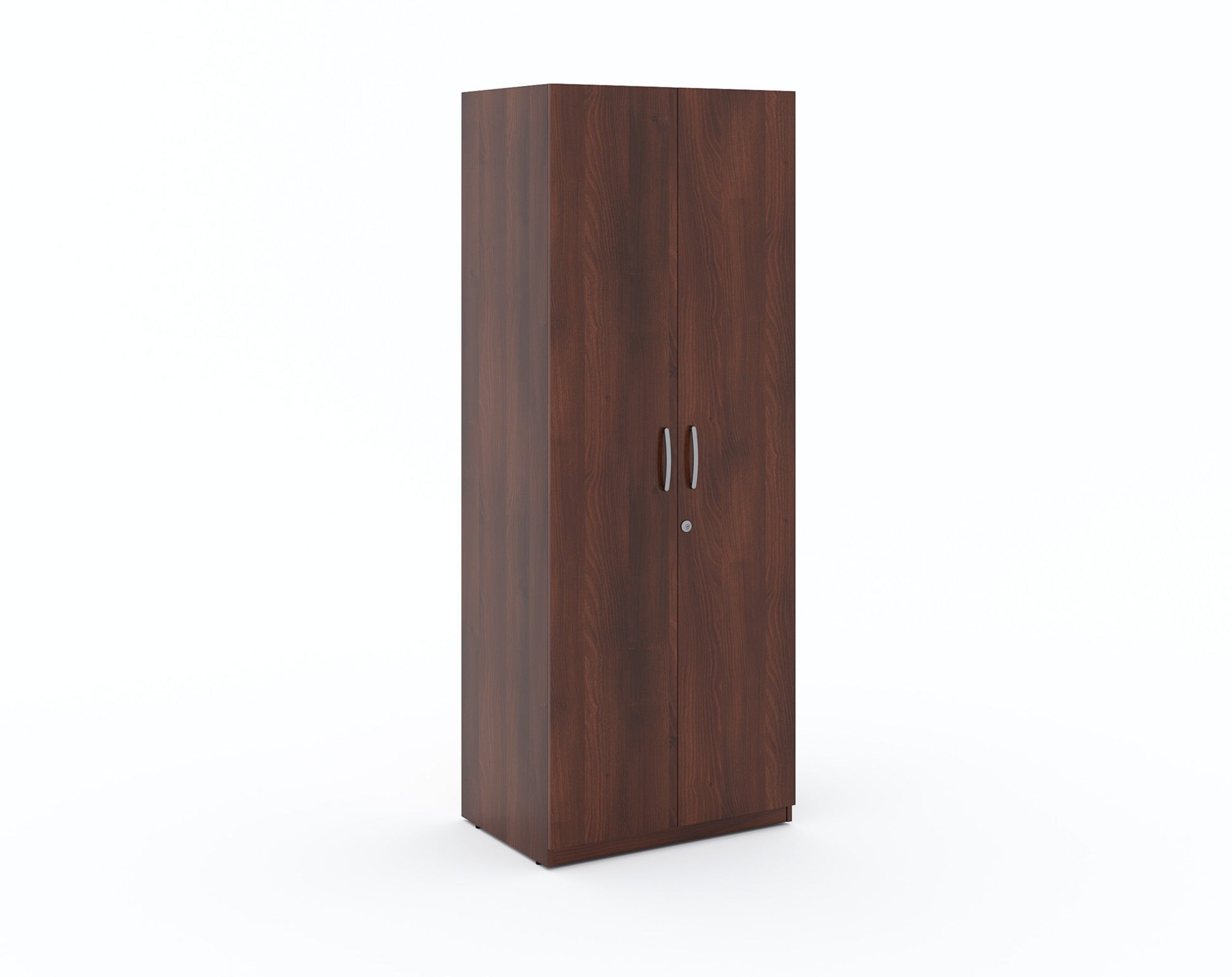 Zeta 2 Door Wardrobe - Walnut Finish - Furnishka 