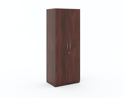 Zeta 2 Door Wardrobe - Walnut Finish - Furnishka 