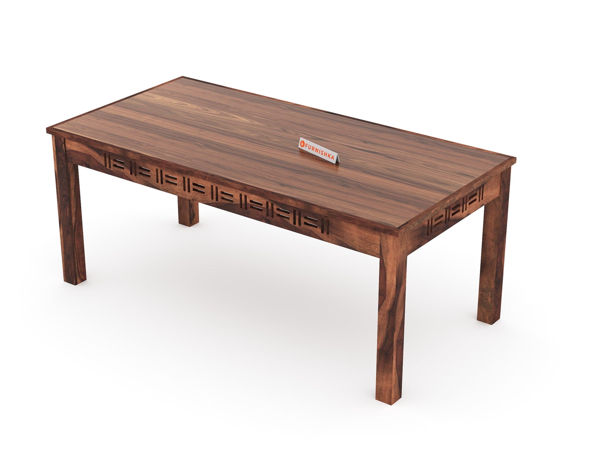 Adiva Sheesham wood 6 Seater Dining Set with Adiva Sheesham wood Dining Chair - Furnishka 