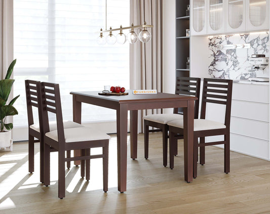 Rivo 4 Seater Dining Table - Furnishka 