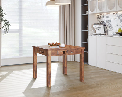 Adiva Sheesham 4 Seater Dining Table - Furnishka 