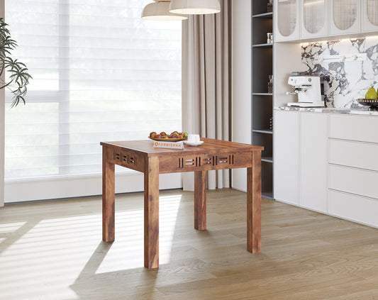 Adiva Sheesham 4 Seater Dining Table - Furnishka 