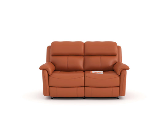 Taurus Leather 2 Seater Recliner - Furnishka 