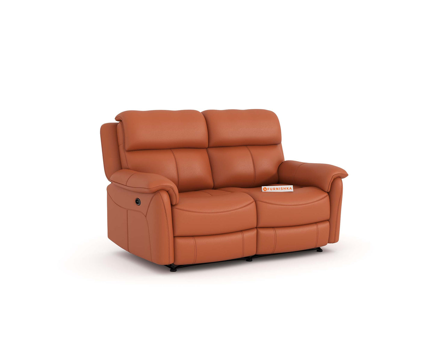 Taurus Leather 2 Seater Recliner - Furnishka 