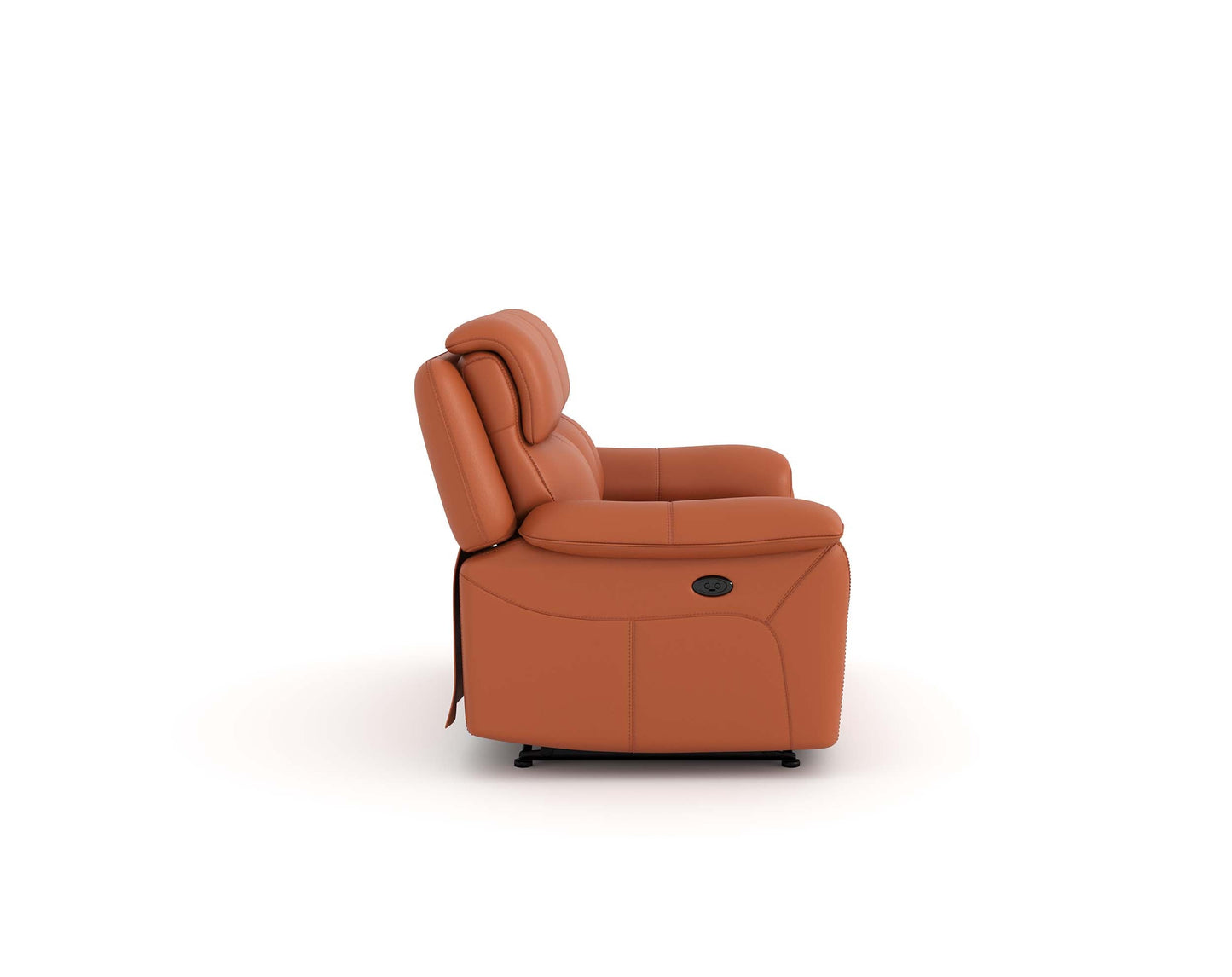 Taurus Leather 2 Seater Recliner - Furnishka 