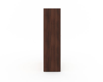 Markon 3 Door Wardrobe with Mirror - White & Walnut Finish - Furnishka 