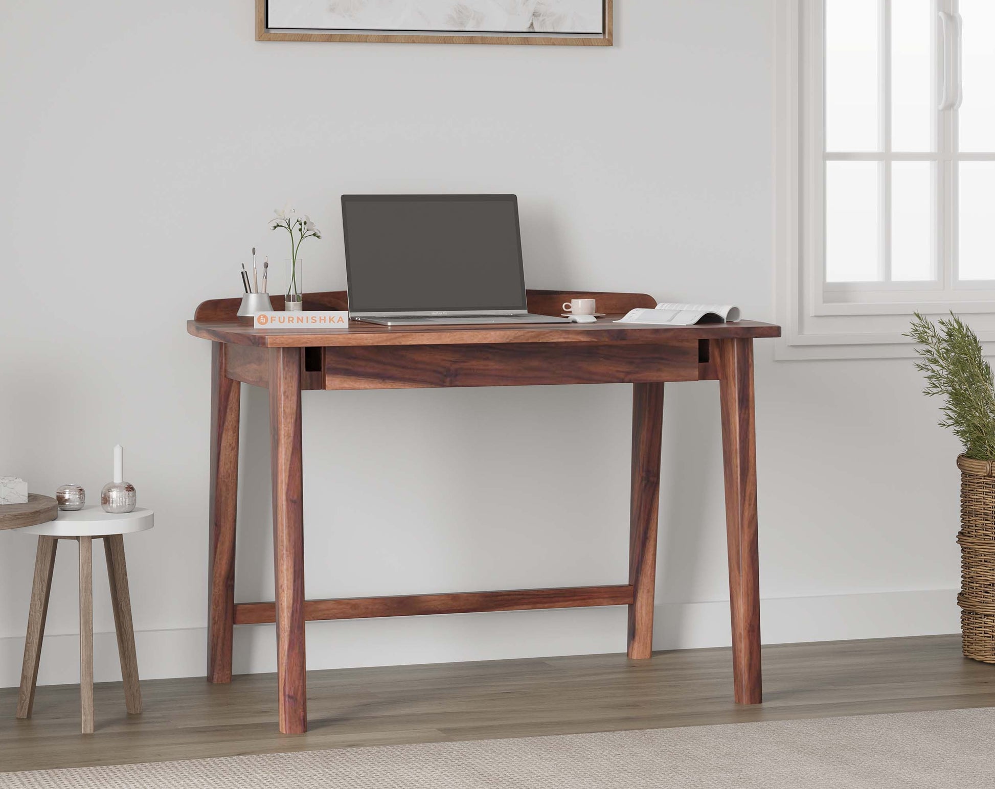 Lars Sheesham Study Table - Furnishka 