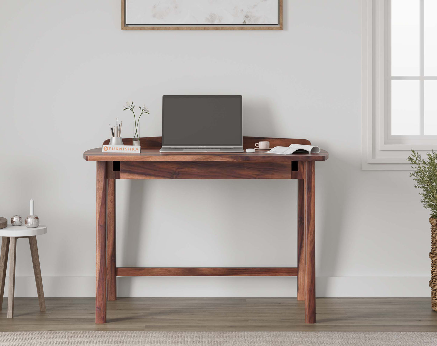 Lars Sheesham Study Table - Furnishka 