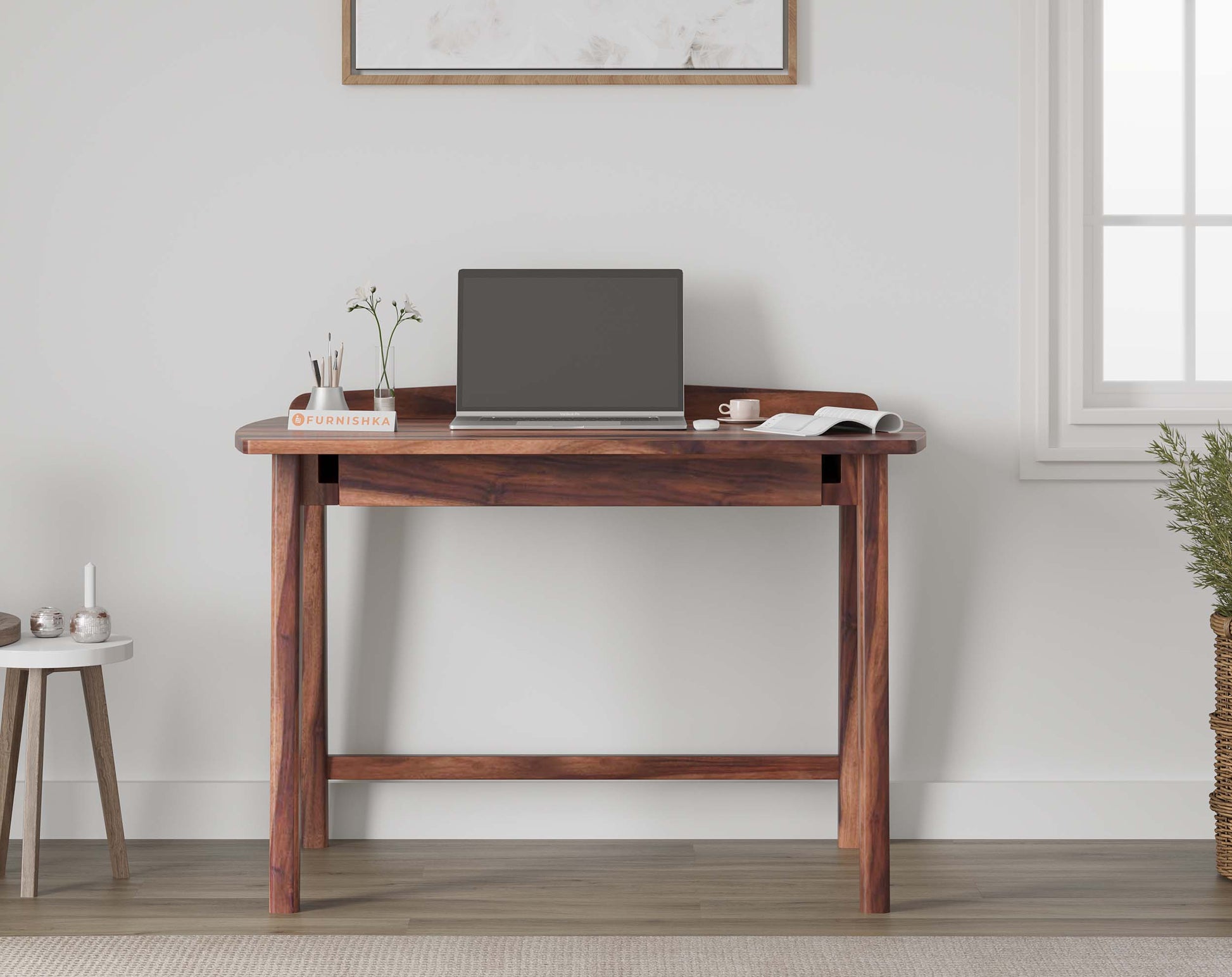 Lars Sheesham Study Table - Furnishka 