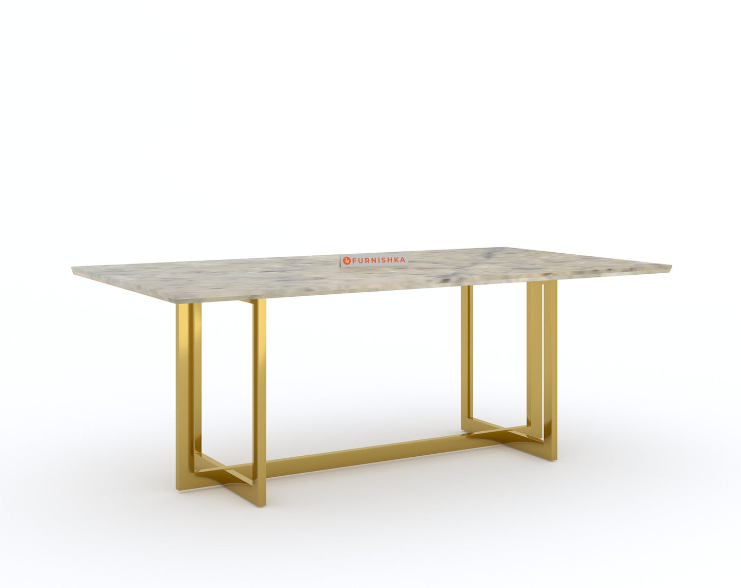 Rodano dining table with Australian Onyx Top - 6 Seater - Furnishka 