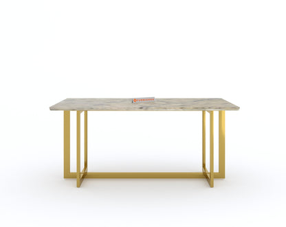 Rodano dining table with Australian Onyx Top - 4 Seater - Furnishka 