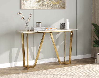 Olzaa Console Table with Australian Onyx Top - Furnishka 