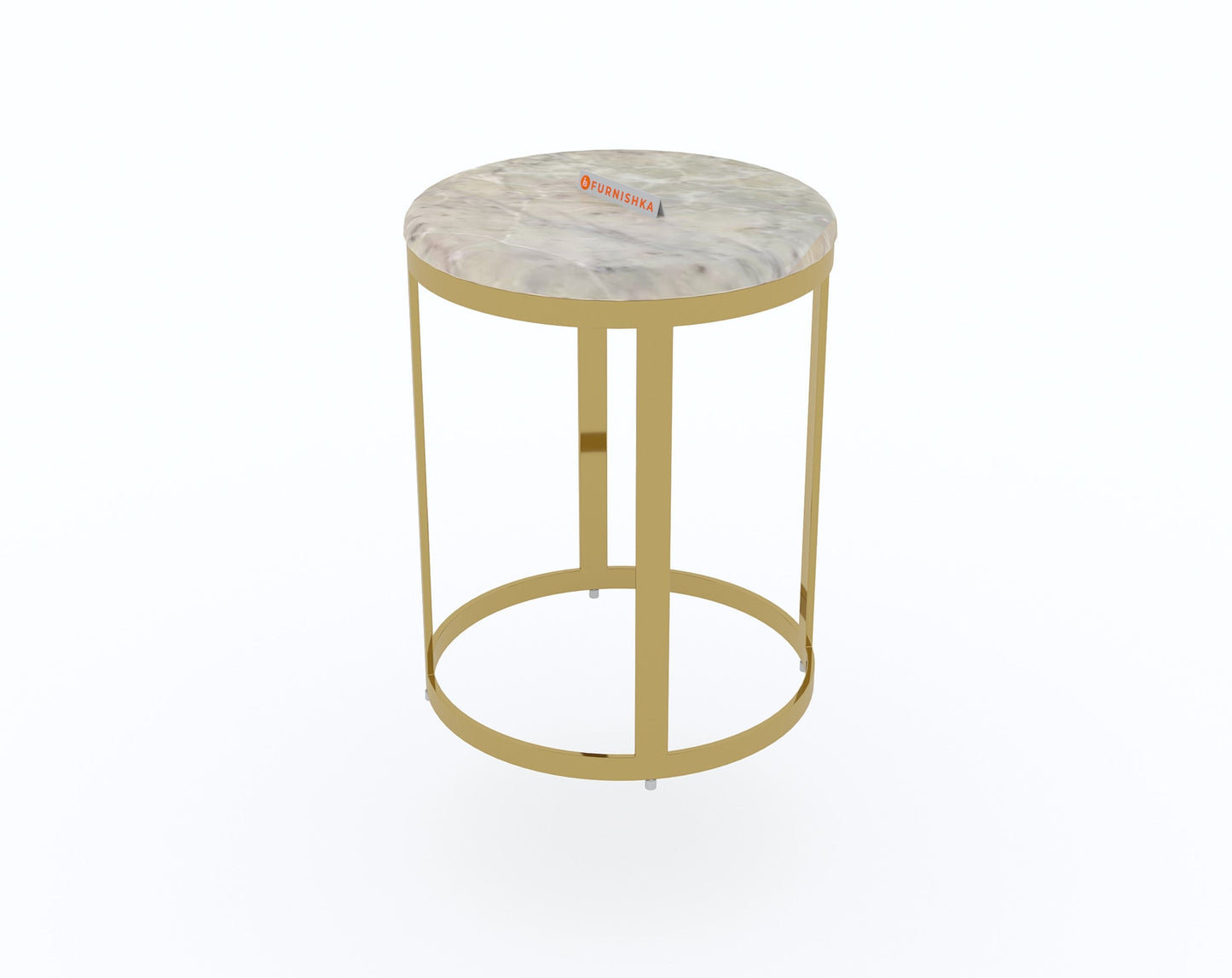 Arcus Side Table with Australian Onyx Top - Furnishka 