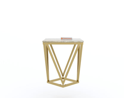 Solaia Side Table with Australian Onyx Top - Furnishka 