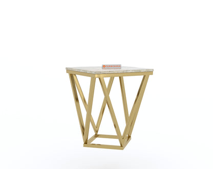Solaia Side Table with Australian Onyx Top - Furnishka 