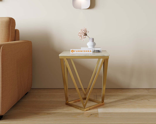Solaia Side Table with Australian Onyx Top - Furnishka 