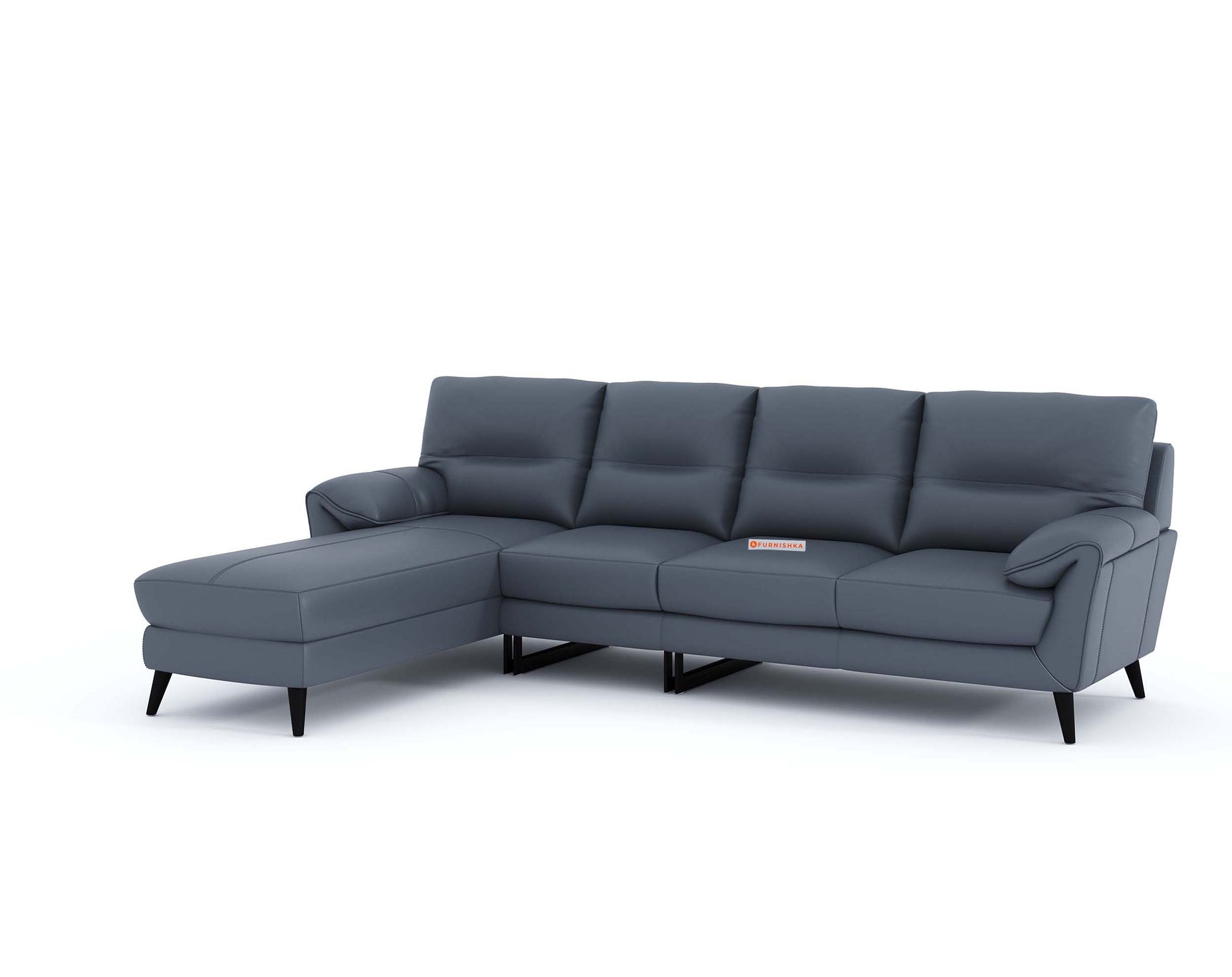 Suntory 3 Seater Sectional Leather Sofa - LHS - Furnishka 