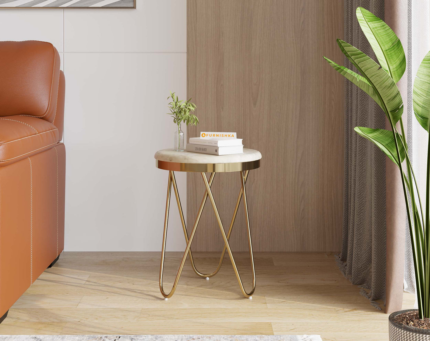 Clos Side Table with Australian Onyx Top - Furnishka 