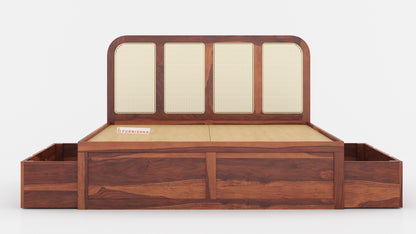 Amara Drawer Bed in Sheesham - King Size