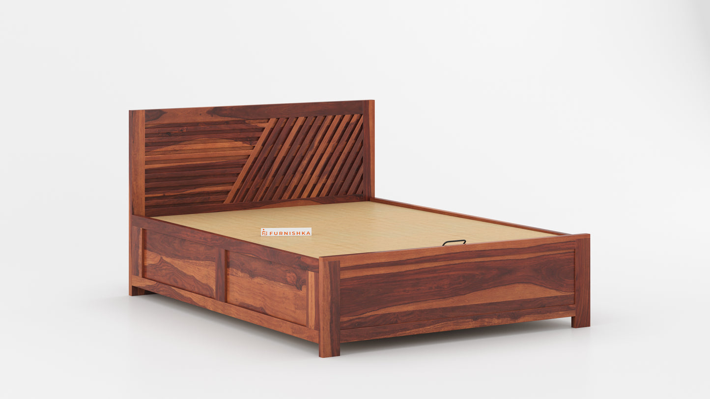 Stella Hydraulic Bed in Sheesham - King Size