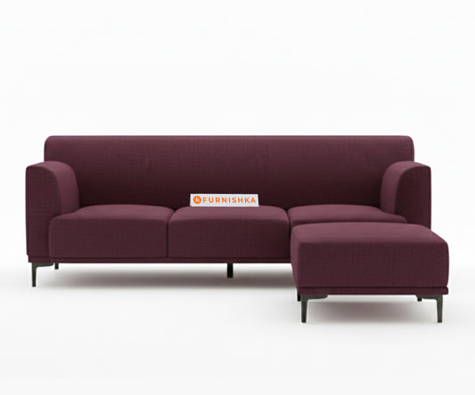 Liam Sofa 2+L RHS Red Wine