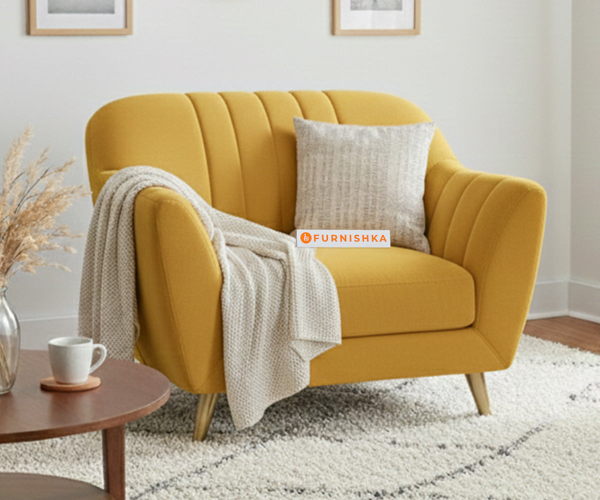 Marco Sofa 1 Seater - Mustard Yellow