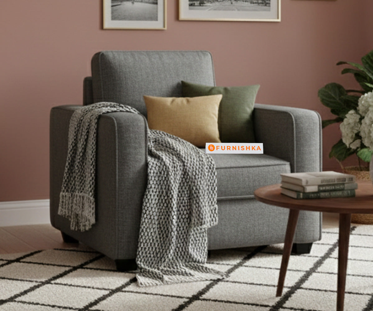 Melaka Sofa 1 Seater Space Grey