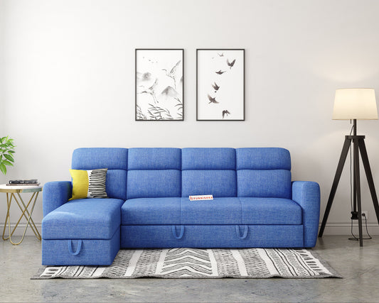 Daina 3 Seater Sectional Sofa cum Bed - LHS - Furnishka 