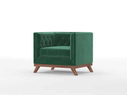 Matilda Sofa 1 Seater Pine Green