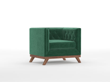 Matilda Sofa 1 Seater Pine Green